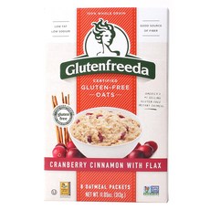 GLUTENFREEDA FOODS 無麩質格蘭諾拉麥片 蔓越莓亞麻籽肉桂口味, 1盒, 313g