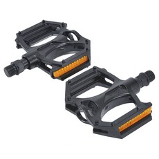 鋁製自行車平踏板 2入組, 1個, 黑色