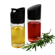 ARTLAND 旋轉蓋黑色油瓶醬料瓶, 2個, 295.7ml