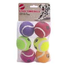 Ethical Products inc 現貨網球狗玩具6片裝, 1個, 混色