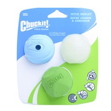 Chuckit FETCH MEDLEY犬用玩具球S, 1個, 混色