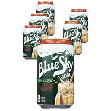 Blue Sky 蘇打零糖, 6件, 355毫升