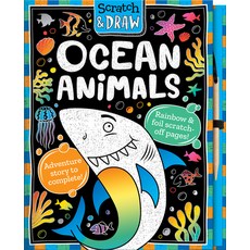 (英文圖書) Scratch and Draw Ocean Animals 精裝版, Imagine That, 英文