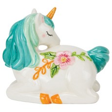 BOSTON WAREHOUSE 獨角獸造型菜瓜布收納架, 1個, 混色