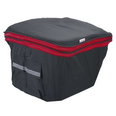 兩段式自行車前籃罩, 1個, 黑+紅