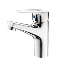 台灣製單孔面盆龍頭，日本陶瓷閥芯，全配配件，簡約浴室龍頭, 1個