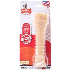 Nylabone 原味寵物潔牙骨玩具 適合23kg以上, 1個, 棕色的