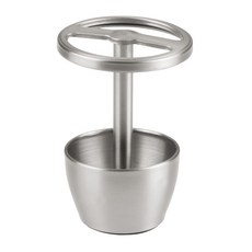 iDESIGN Avery 牙刷盥洗用品收納架, 1個, 拉絲不鏽鋼