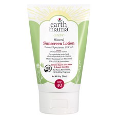 earth mama 孩童用礦物防曬乳 SPF40, 1份, 84g