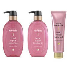 PANTENE 潘婷Miracles Bond Repair Color Shine&Repair洗髮精+護髮素+髮膜組, 1個