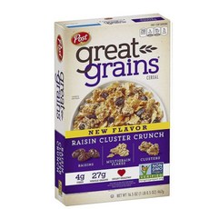 Post great grains葡萄乾全麥穀片, 1盒, 467g