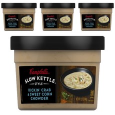 Campbell's 金寶 罐裝即食螃蟹風味巧達濃湯, 4罐, 440g
