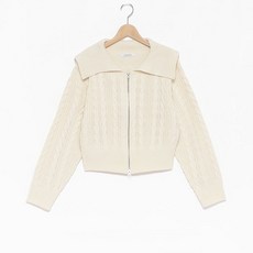 LOVETOXIC 可機洗雙拉鍊麻花針織開襟衫