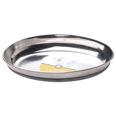 OurPets 豪華圓形貓用不鏽鋼食碗, 1個, 單一顏色