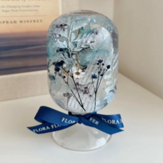 Flora Flower 水晶球浮游花，精選乾燥花材，浪漫居家裝飾，送禮推薦, 星辰藍