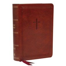Nkjv Reference Bible Compact Leathersoft Brown Red Letter Edition Comfort Print: Holy Bible N... Imitation Leather, Thomas Nelson, 英文, 仿皮