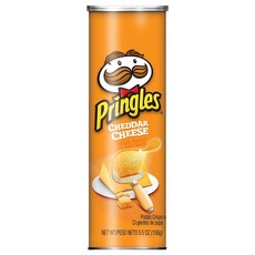 PRINGLES 品客 洋芋片 切達起司口味, 1罐, 158g
