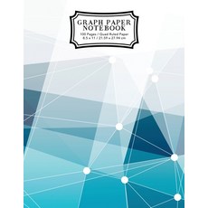 Graph Paper Notebook: Blue Abstract Lines - Grid Paper Composition Notebook Graphing Paper Quad Ruled 平裝版, Young Dreamers Press, 英語
