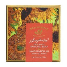 PRE DE PROVENCE 乳木果油濃縮肥皂向日葵, 1個, 150克