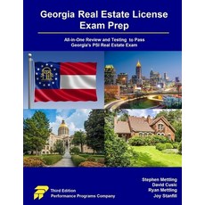 (英文圖書) Georgia Real Estate License Exam Prep: All-in-One Review and Testing to Pass Georgia's PSI Re... 平裝版, Performance Programs Compan..., 英文