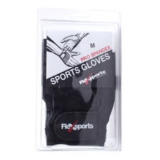FLEX SPORTS 運動手套 Pro 氨綸手套, 黑色的