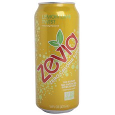 Zevia 零卡氣泡水 檸檬酸橙口味, 1個, 473毫升
