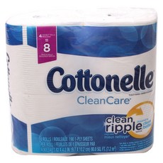 COTTONELLE CleanCare廁用捲筒衛生紙, 1袋, 4捲