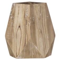 Sullivans 幾何木燭台 27.9 x 17.8 x 28.6cm, Natural