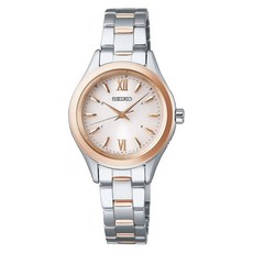 Seiko 精工 女款Spirit太陽能電波金屬腕錶 SWFH112