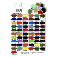 【汶采】日本吉祥鐵缽顏料單色-共61色 水墨 膠彩 工筆畫, #139本藍(上製色)