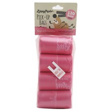 Zippypaws 寵物拾便袋, 1包, 粉色的, 120枚