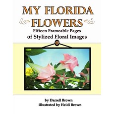 (英文圖書) My Florida Flowers Fifteen Frameable Pages of Stylized Floral Images 平裝版, Independently Published, 英文