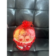 瑪妮 台灣現貨 入厝雞 帶路雞 玻璃盅 證婚夾 證婚捧花 永生花 捧花 結婚書約 婚禮配件, 詳見包裝, 詳見包裝, 款2:紅色紗帶路雞