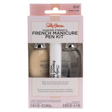 Sally Hansen 法式美甲筆 3 件套, 幾乎沒有, 1個, Nail Tip Guides 13.3ml+Nail Color 13.3ml+Base and