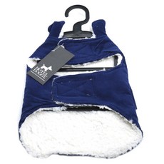 HOTEL DOGGY 燈芯絨夾克 寵物外套, 靛藍色, 1個