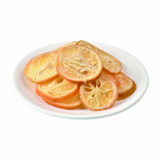 產地咬一口 香橙圓片 - 台灣在地天然無添加健康果乾零食, 100g, 5個