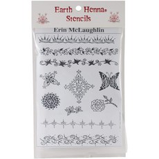 EARTH HENNA 模板包 Erin McLaughlin, 1個, 黑色的