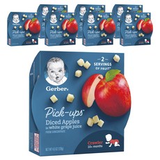 Gerber 嘉寶 水果汁 129g, 白葡萄蘋果口味, 8盒