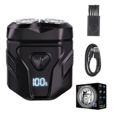 享家品 雙刀頭智能顯示電動剃鬚刀 乾濕兩用全身水洗, 1個, 1個裝