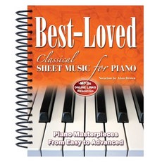 Best-Loved Classical Sheet Music for Piano: From Easy to Advanced Spiral, Flame Tree Publishing, 英文, 螺旋裝