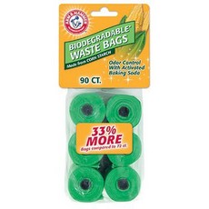 ARM&HAMMER 可分解寵物撿便袋 90入, 1包