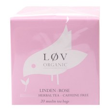 LOV ORGANIC 無咖啡因玫瑰花草茶茶包, 20件, 2.2克