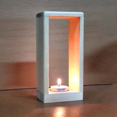 木映燈語 簡約木質燭台燈座 居家裝飾 浪漫氣氛 溫馨擺飾, 木色