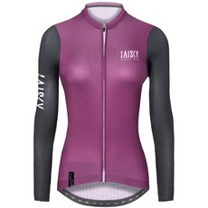 BAISKY百士奇自行車衣女款空力薄款長車衣 對比 紫 輕薄透氣，長袖防曬