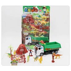 恐龍世界場景組玩具：多款恐龍模型、卡車與人物，激發孩子想像力，安全無毒材質, 恐龍小盒損