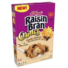 Kellogg's 家樂氏 Raisin Bran葡萄乾香草杏仁麥片, 1盒, 447g