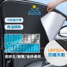 汽車磁吸式車窗遮陽簾, 正駕駛弧形, 1個