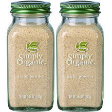 Simply Organic 大蒜粉, 2罐, 103g