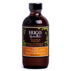 HUGO naturals 身體按摩油, Vanilla+Sweet Orange, 1入, 118ml