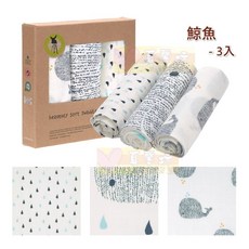 LASSIG 超柔手感竹纖維嬰兒包巾毯三入組 - 涼感巾/洗澡浴巾/嬰兒被/遮陽毯